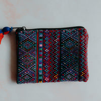 Mini upcycled pouch bag